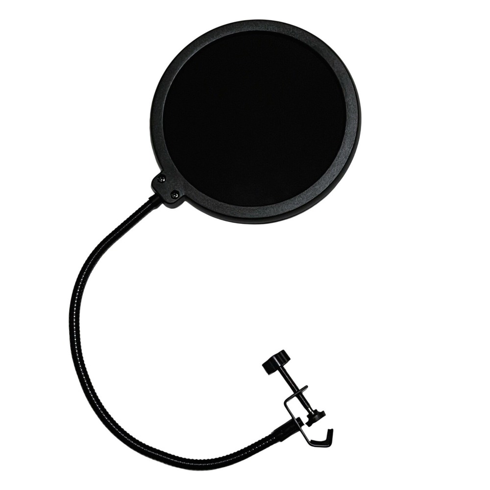 Pop Shield Microphone Pop Filter Flexible Gooseneck Clamp On Studio Mic Screen